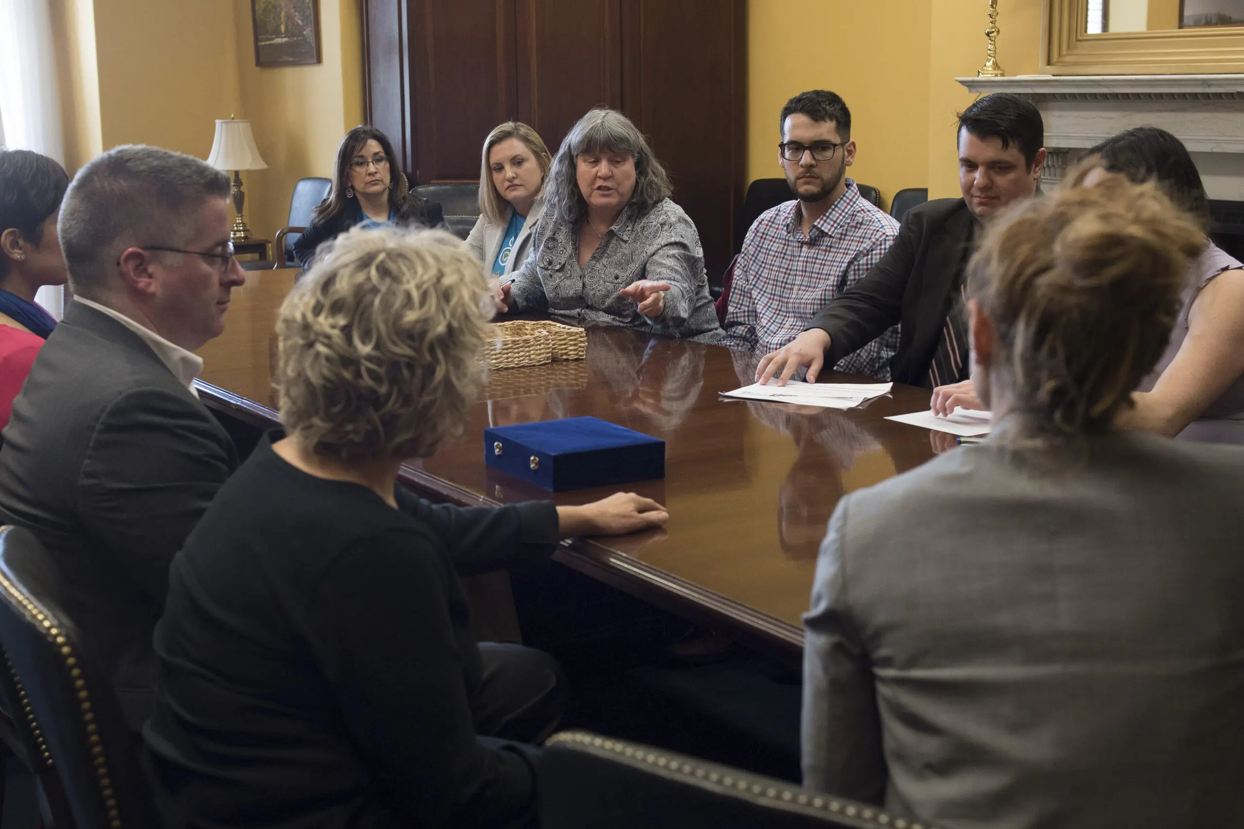 advocates meeting a legislator