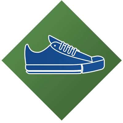 physical activity shoe icon