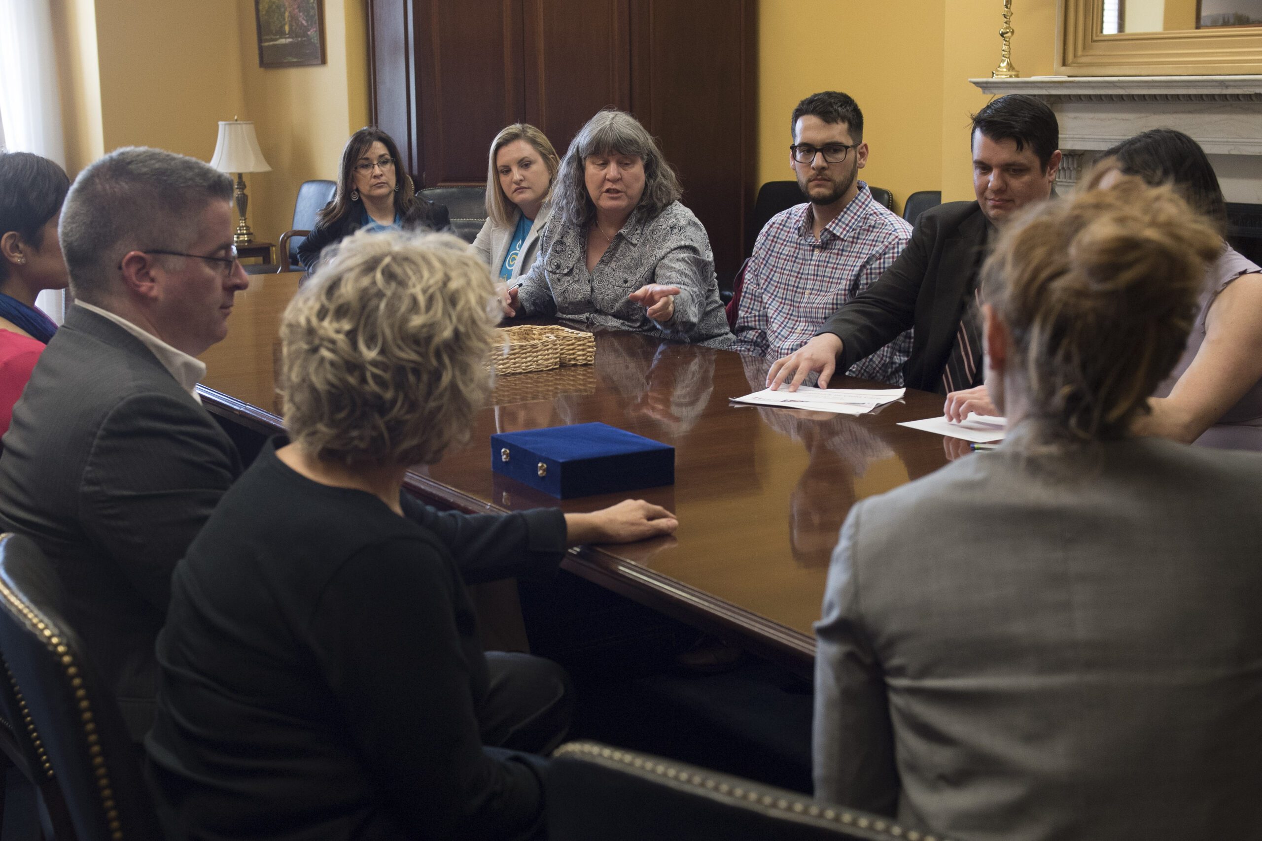 advocates meeting a legislator