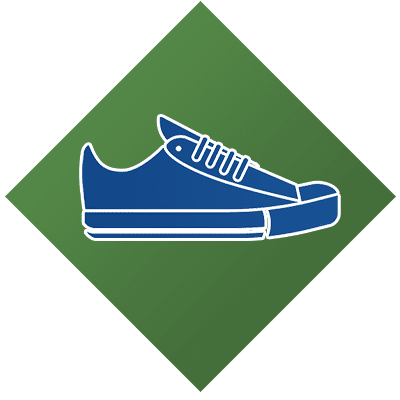 physical activity shoe icon