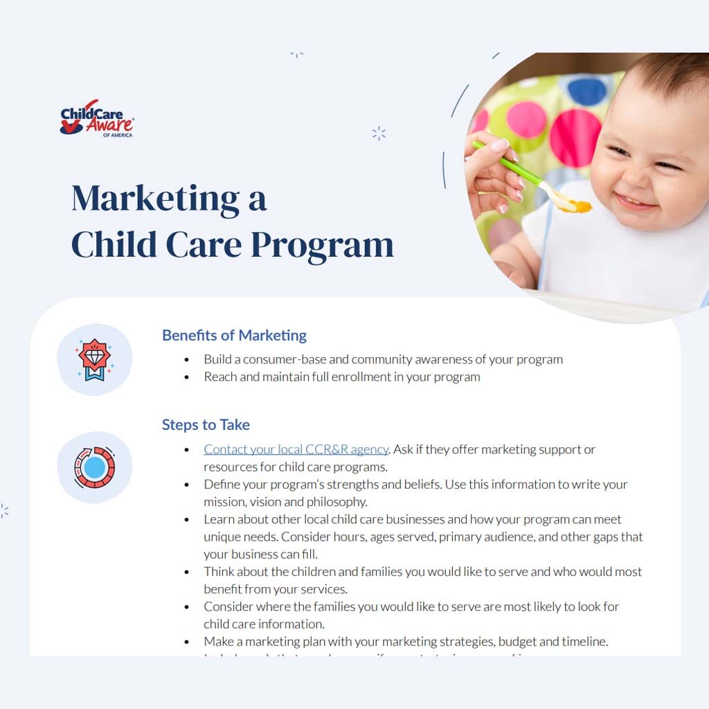 child care business plan target market