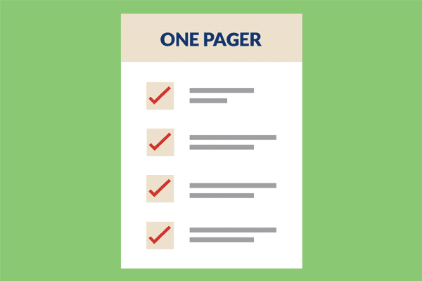 One-Pager Tile
